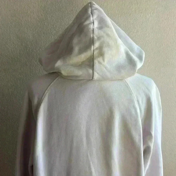 Reformation Tanner Tie Dye Hoodie in Creamsicle Pink White - Picture 7 of 8